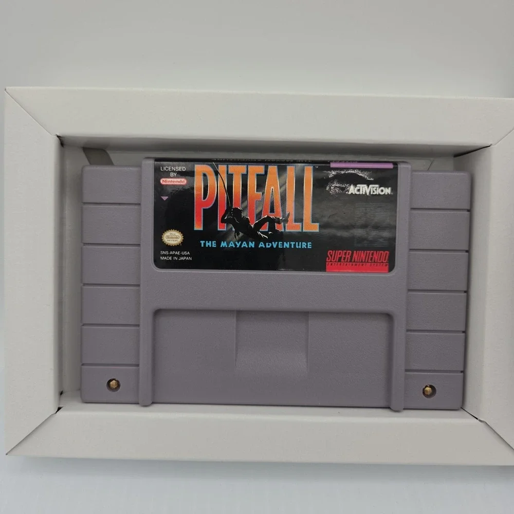 Pitfall The Mayan Adventure Super Nintendo SNES - CIB + Poster